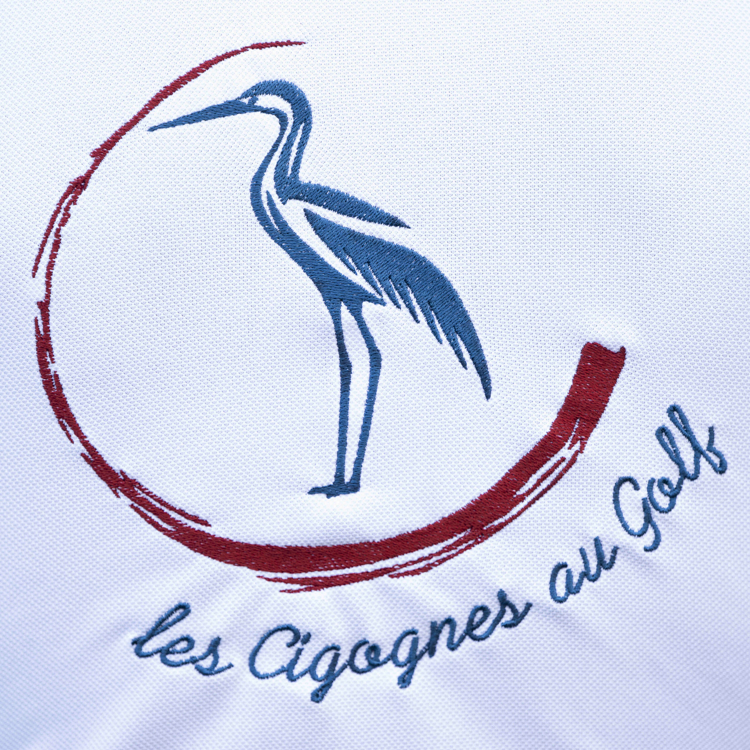 polo de golf femme "Les Cigognes au Golf" avec logo devant et dans le dos – Image 7