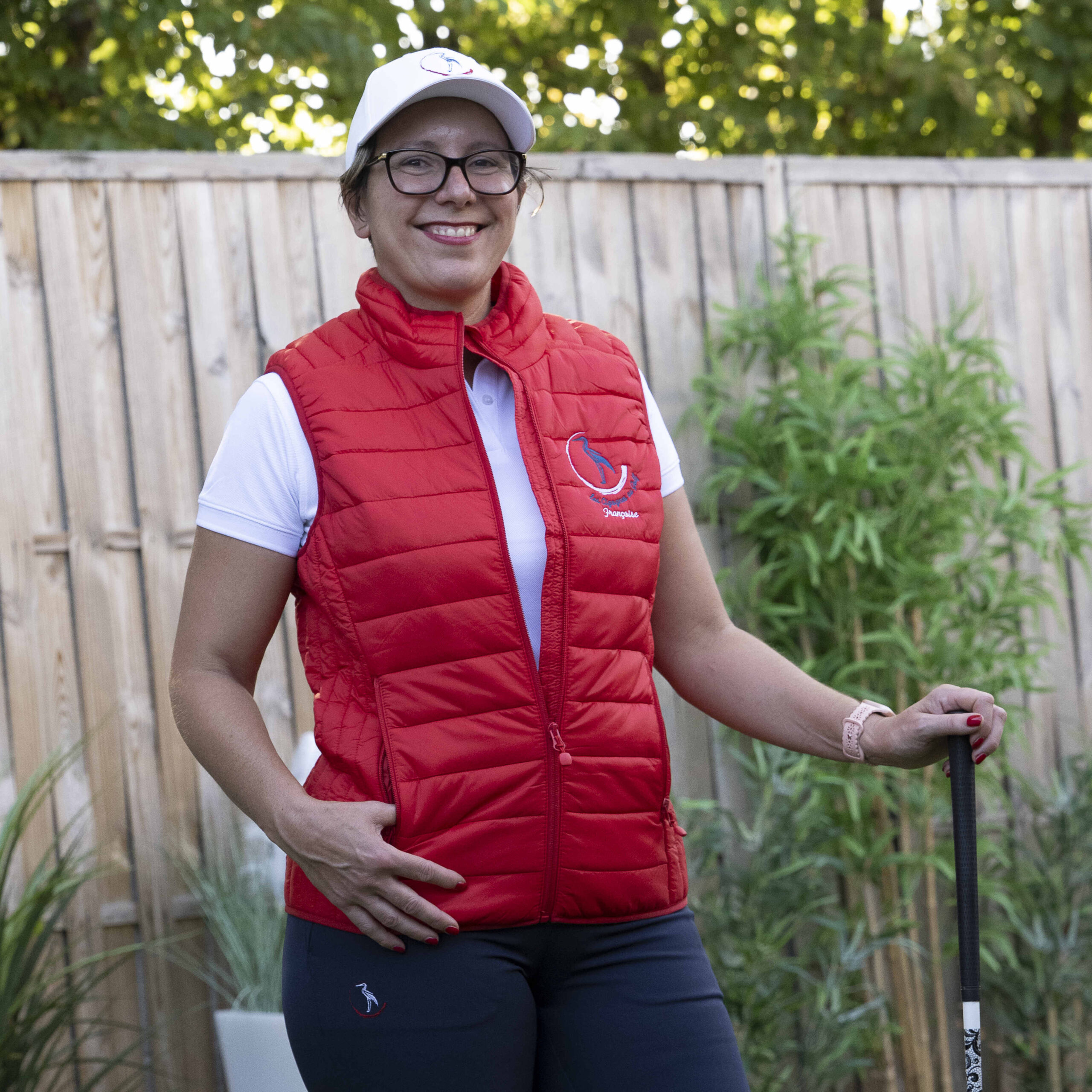 Doudoune légère sans manches femme "Les Cigognes au Golf" – Image 4