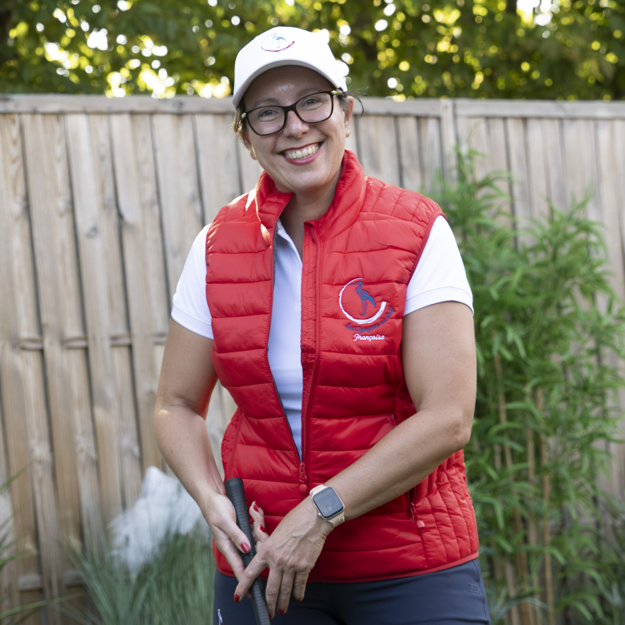 Doudoune légère sans manches femme "Les Cigognes au Golf" – Image 2