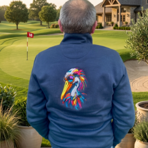 sweat homme La Cigogne "Les Cigognes au Golf"