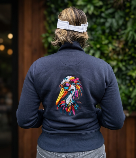 sweat femme La Cigogne "Les Cigognes au golf"