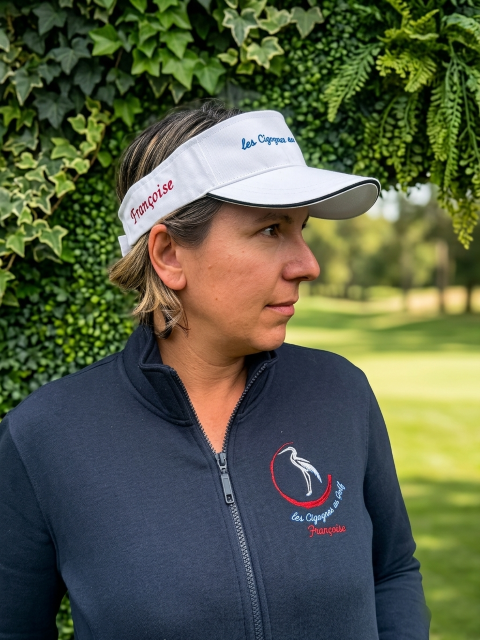 visière de golf "Les Cigognes au Golf"